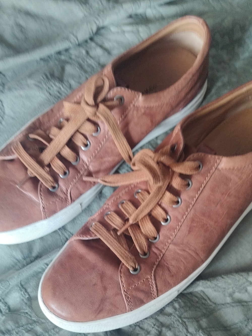 Men's Casual Brown Sheepskin Sneakers - Johnston And Murphy